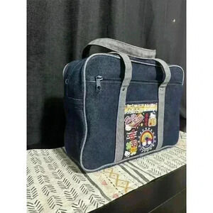 Sanrio Hello Kitty & Mimmy Y2K Denim School Bag Satchel Tote